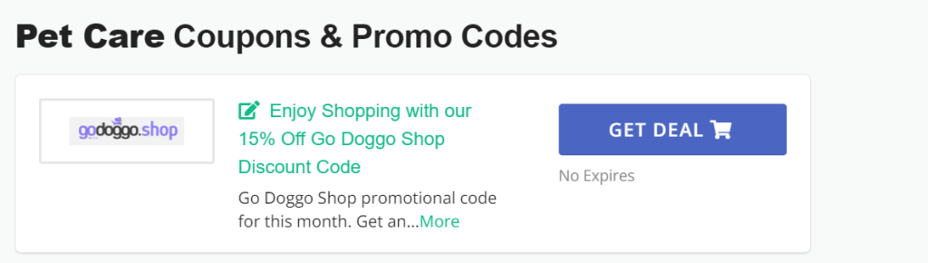 Categories 3 PetCare Coupons